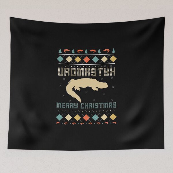 Item preview, Uromastyx Ugly Christmas Sweater Santa Hat Dabb Lizard Mali designed and sold by StrongShirts.