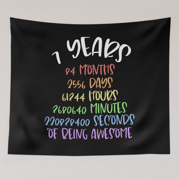 Item preview, 7 Years Of Being Awesome designed and sold by ZiesMerch.