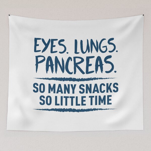 Item preview, Eyes, Lungs, Pancreas. So Many Snacks, So Little Time (Blue) designed and sold by FilipeFerreira.