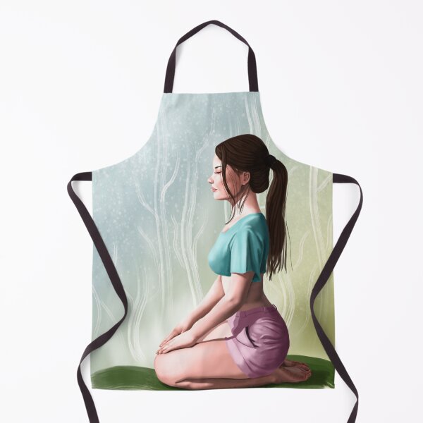 Item preview, Beautiful girl meditating designed and sold by ALVALERA.