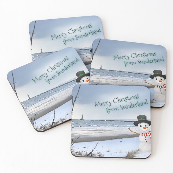 Item preview, A Snowman at Seaburn Beach, Sunderland - at Christmas designed and sold by MoragBates.