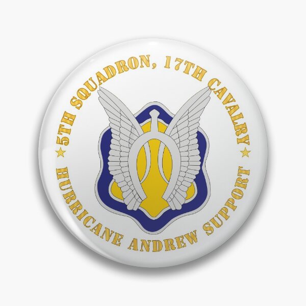 Item preview, Army - 5th Squadron, 17th Cavalry - Hurricane Andrew Support designed and sold by Military Insignia Products.
