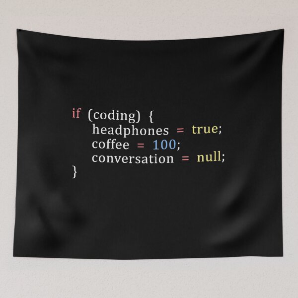 Item preview, Coding Coffee and Headphones Conversation Null designed and sold by TranscendFlow.