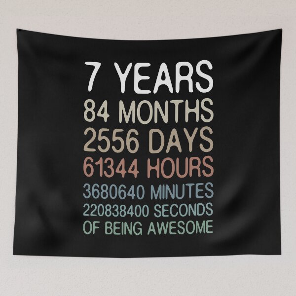 Item preview, 7 Years Of Being Awesome Birthday designed and sold by ZiesMerch.
