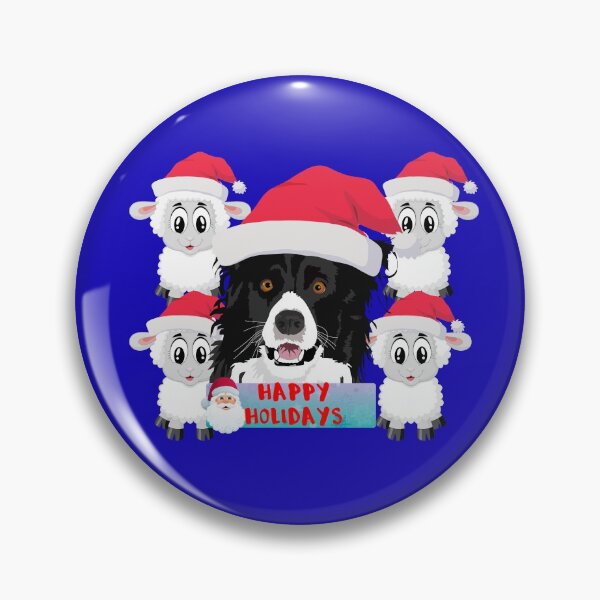 Item preview, Happy Holidays Sheep Herding Dog Christmas Gifts designed and sold by Willyboy16.