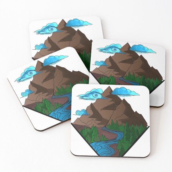 Item preview, Great view of mountains and river designed and sold by ZACKBLOO.