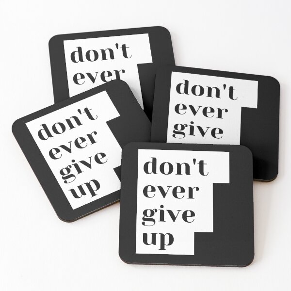 Item preview, "Don't ever give up!" - Motivational print designed and sold by waves-shop.