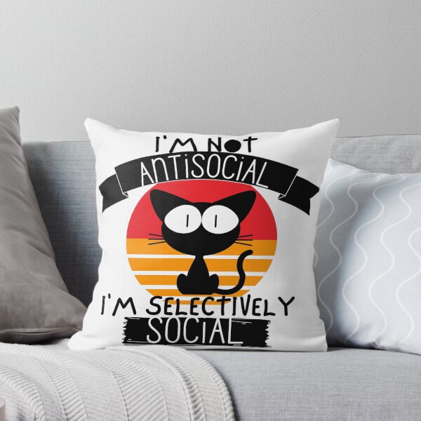 Item preview, I'm Not Anti Social I'm Selectively Social- Funny Sarcasm Introvert  designed and sold by Vibing-Right.