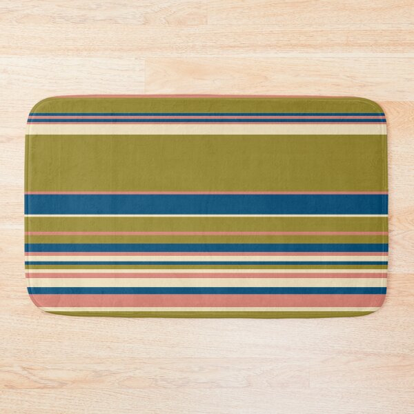 Item preview, Complex Stripes - Blue, Olive Green, Pink and Cream designed and sold by LAEC-Shop.