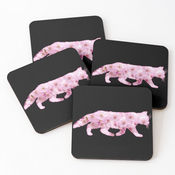 Item preview, Cute Cat With Sakura Flowers designed and sold by Stepingston.