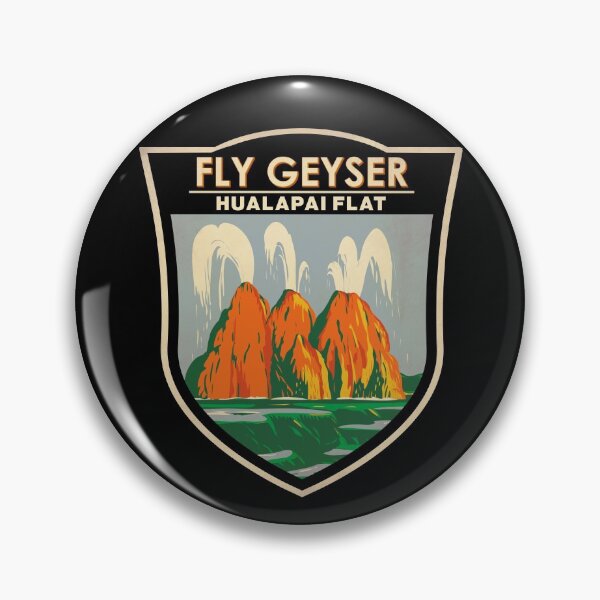 Item preview, Fly Geyser Hualapai Flat Nevada Badge designed and sold by KrisSidDesigns.