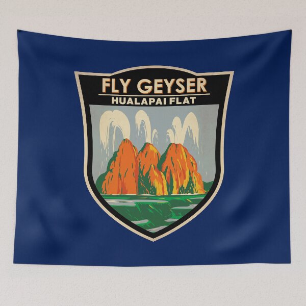 Item preview, Fly Geyser Hualapai Flat Nevada Badge designed and sold by KrisSidDesigns.