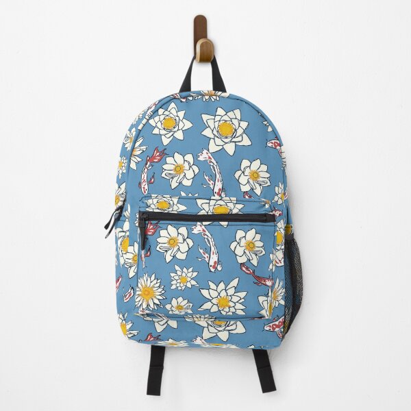 Item preview, fish and flower -blue color patterns arts designed and sold by BROWNEESHOUSE.