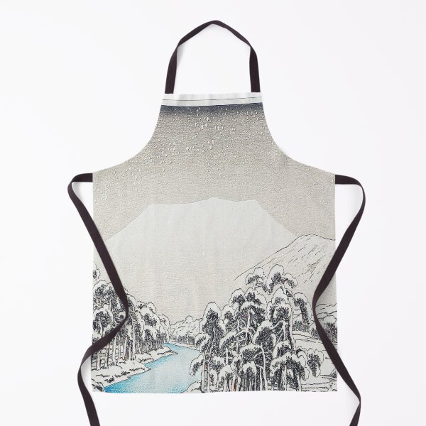 Item preview, Snow Caped Mountain Tapestries The Great Bridge of Sanjō in Kyoto (1920) Goyō Hashiguchi designed and sold by letsaddtocart.