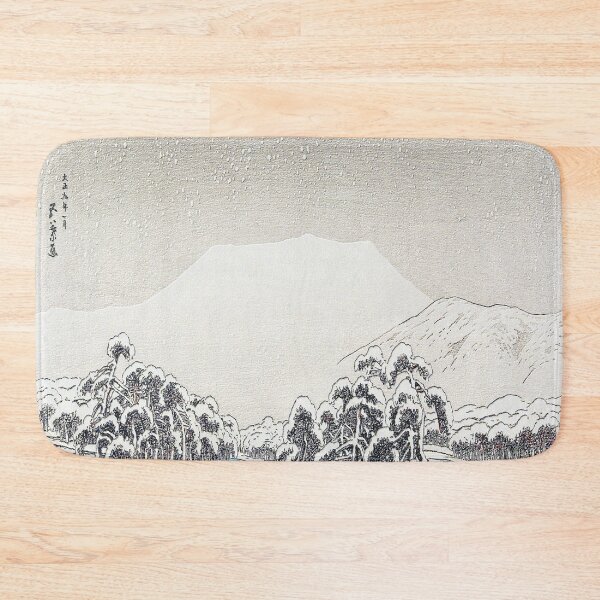 Item preview, Snow Caped Mountain Tapestries The Great Bridge of Sanjō in Kyoto (1920) Goyō Hashiguchi designed and sold by letsaddtocart.