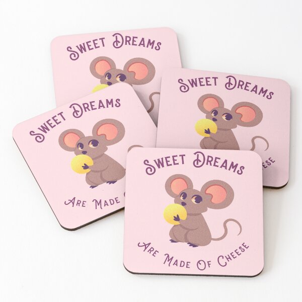 Item preview, Sweet Dreams Are Made Of Cheese. Cute Mouse With Cheese designed and sold by Rebel-Design.