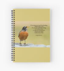Cuaderno de espiral Robin de Emily Dickinson