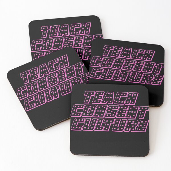 Item preview, Pink Teach Consent Culture Stars designed and sold by jessicaleah15.