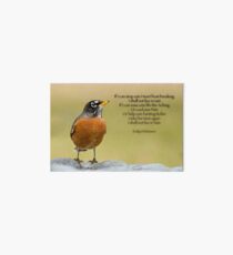 Emily Dickinson's Robin Art Board
