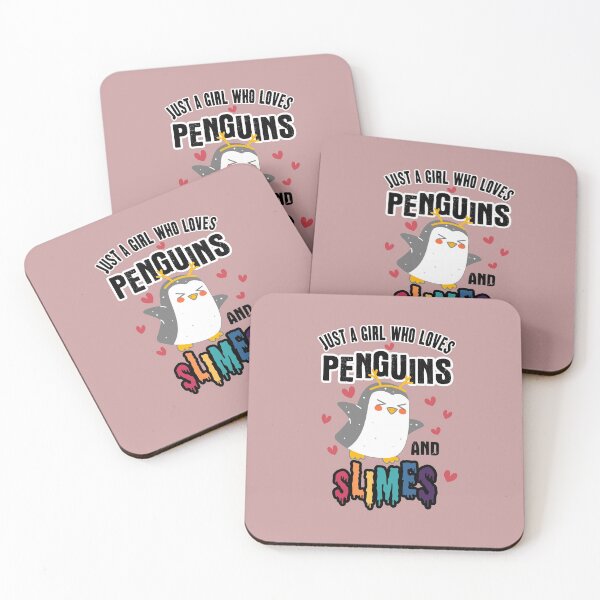 Item preview, Just A Girl Who Loves Penguins and Slimes designed and sold by JooArtPrints  ★★★★★.