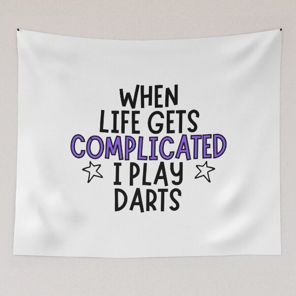 Item preview, When life gets complicated I play darts designed and sold by TheGreenGoat.