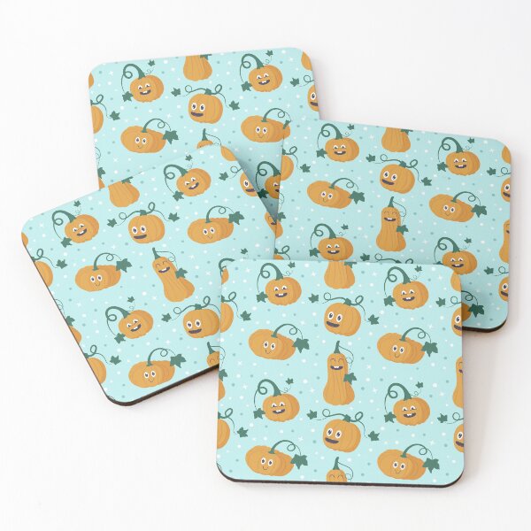 Item preview, Funny Pumpkins Blue Pattern - funny pumpkin,  funny pattern designed and sold by Delandor.