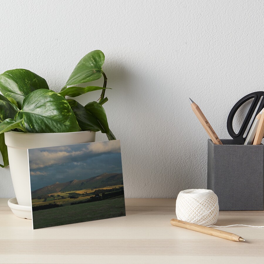 Bennachie view Art Board Print