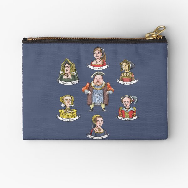 The Six Wives of King Henry VIII Zipper Pouch
