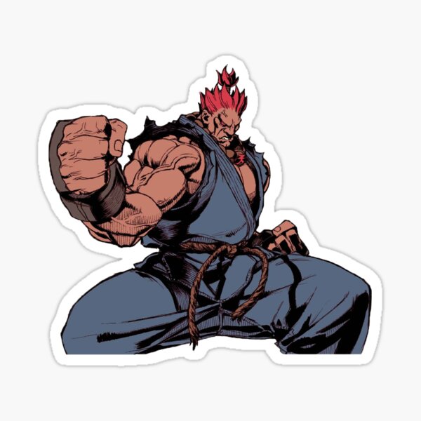 AKUMA Sprite from Street Fighter Vinyl Decal #1