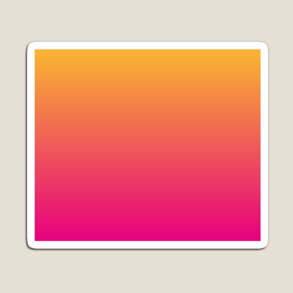 Ombre | Gradient Colors | Orange and Pink |  Magnet