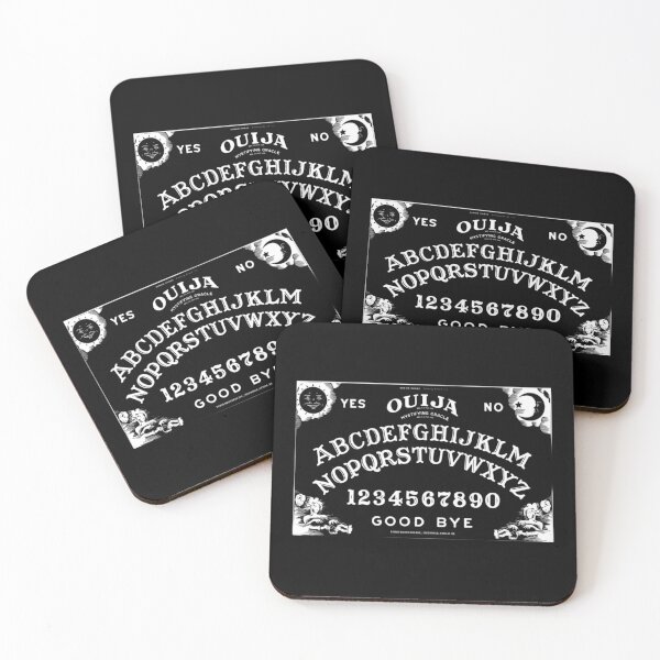 Ouija White Witch Board Coasters (Set of 4)