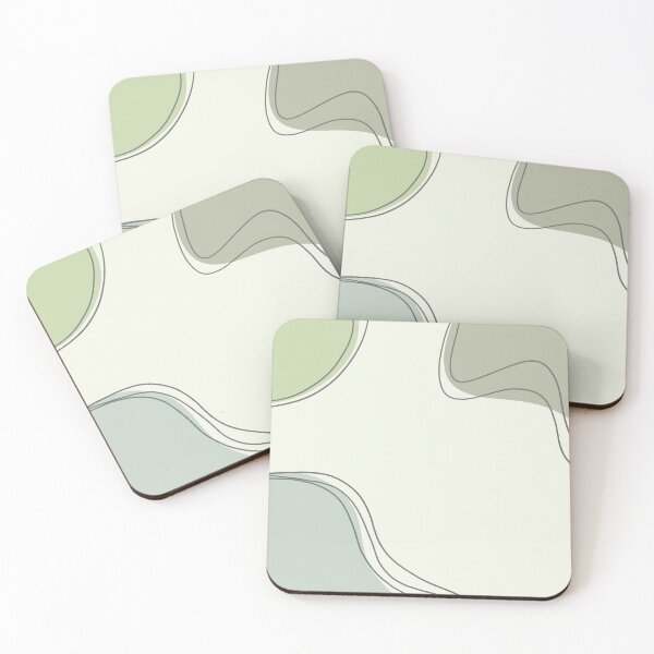 Item preview, Sage Green and Pale Green Abstract Art designed and sold by LittleFlairTee.