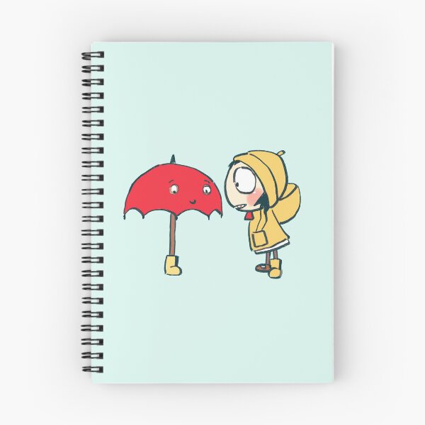 Item preview, I draw sarah sharing her boot with red umbrella that fears rain/ sarah and duck  designed and sold by RansRoom.