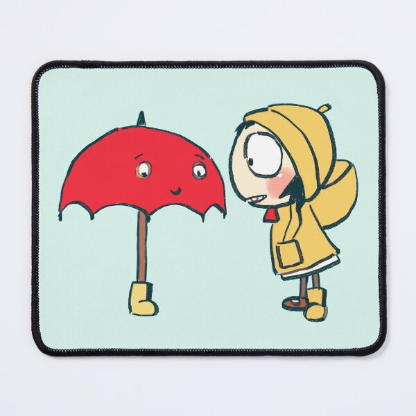 Item preview, I draw sarah sharing her boot with red umbrella that fears rain/ sarah and duck  designed and sold by RansRoom.