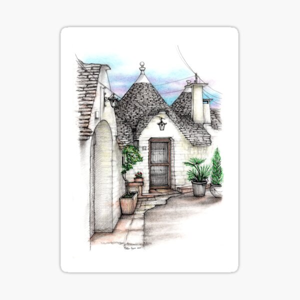 Trulli, Alberobello, Puglia, Italy Sticker