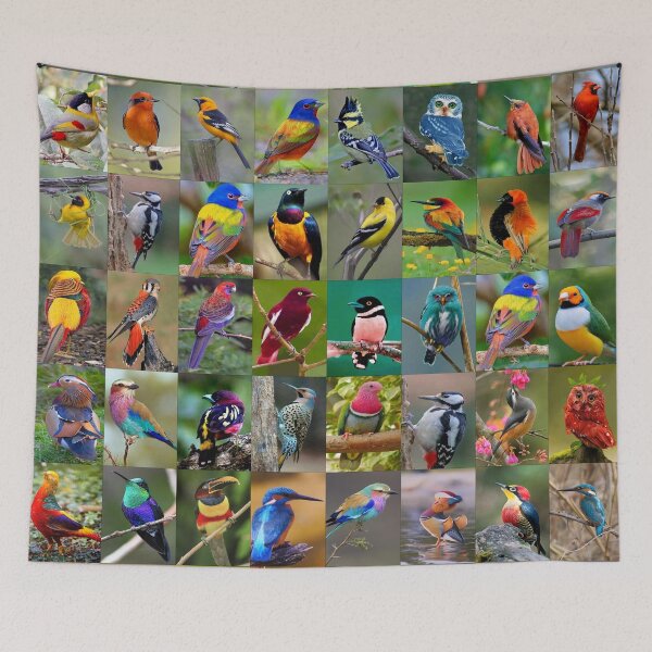 Item preview, Colorful Birds designed and sold by Montage-Madness.