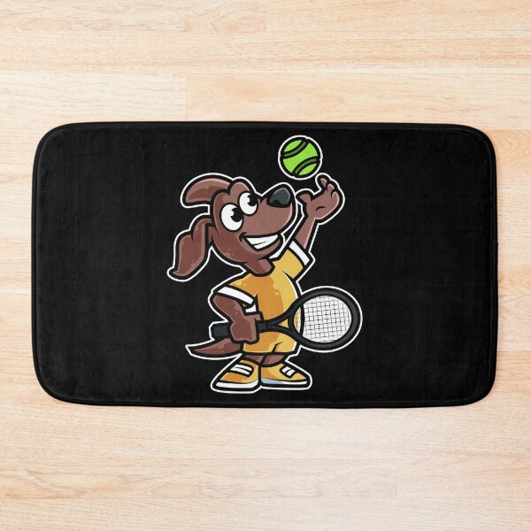 Item preview, Dog Tennis Player Funny Coach print designed and sold by theodoros20.