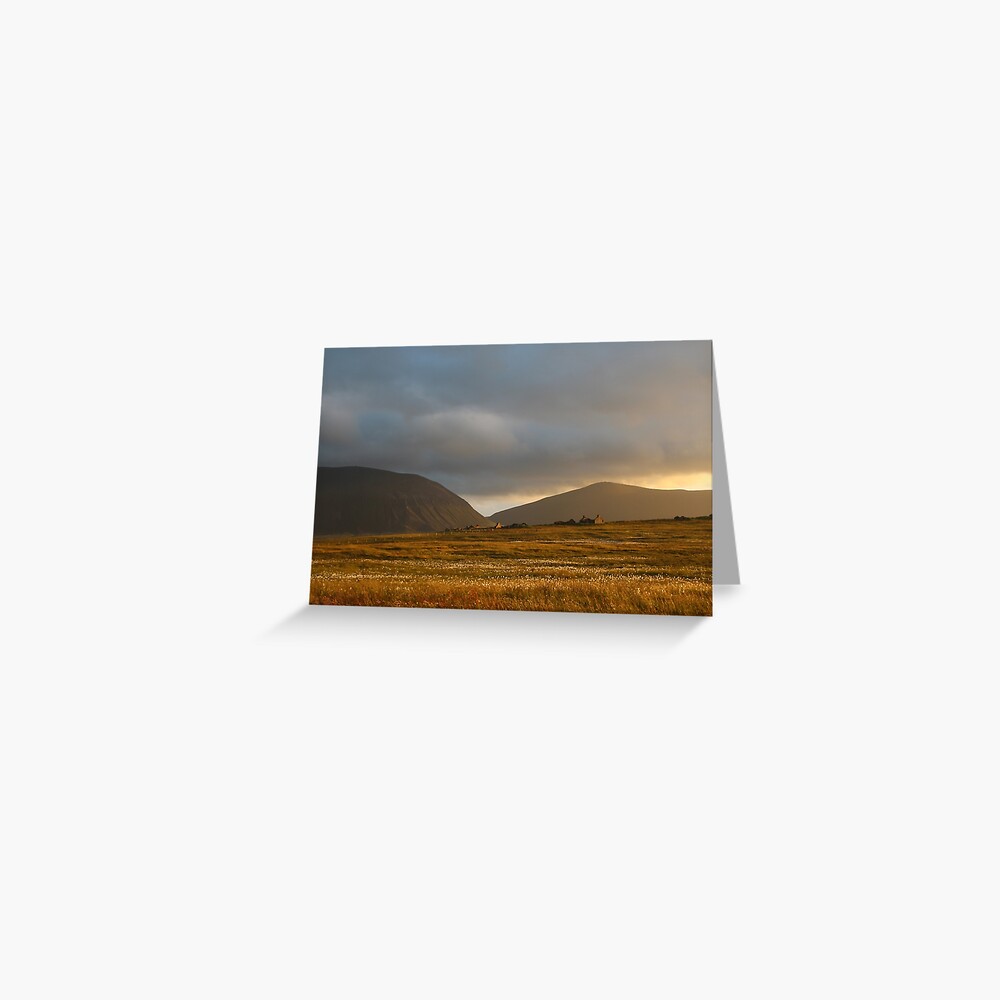 Evening light on Hoy and Graemsay Greeting Card