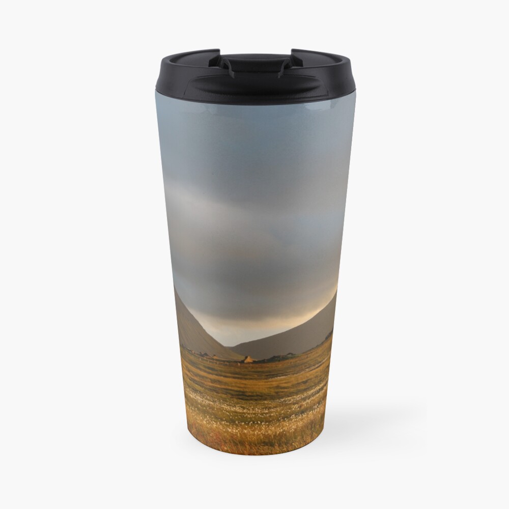 Evening light on Hoy and Graemsay Travel Mug