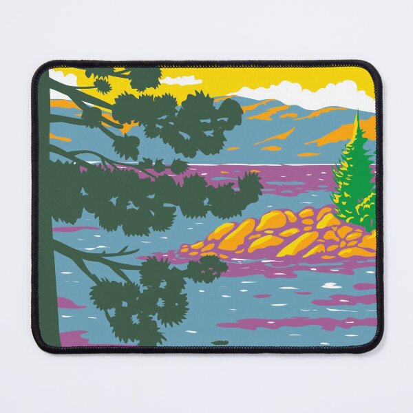 Item preview, Lake Tahoe Emerald Bay California Vintage designed and sold by KrisSidDesigns.