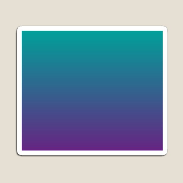Ombre | Gradient Colors | Teal and Purple | Magnet