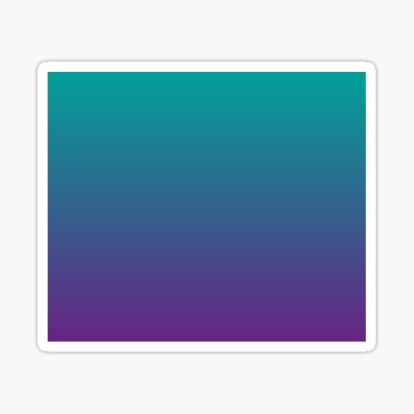 Ombre | Gradient Colors | Teal and Purple | Sticker