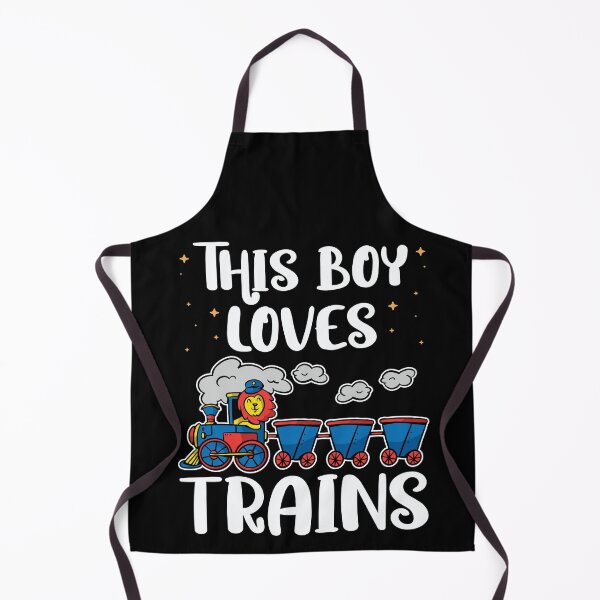 Item preview, Kids This Boy Loves Trains - Train lover print designed and sold by theodoros20.