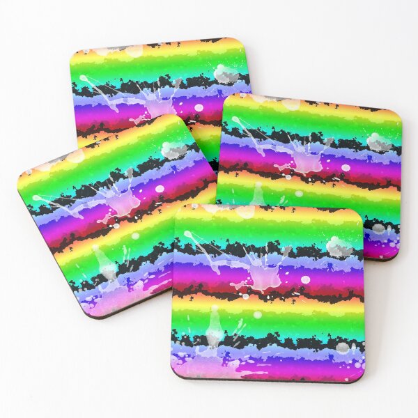 Item preview, Rainbow Splats & Rough Stripes designed and sold by NeavesPhoto.
