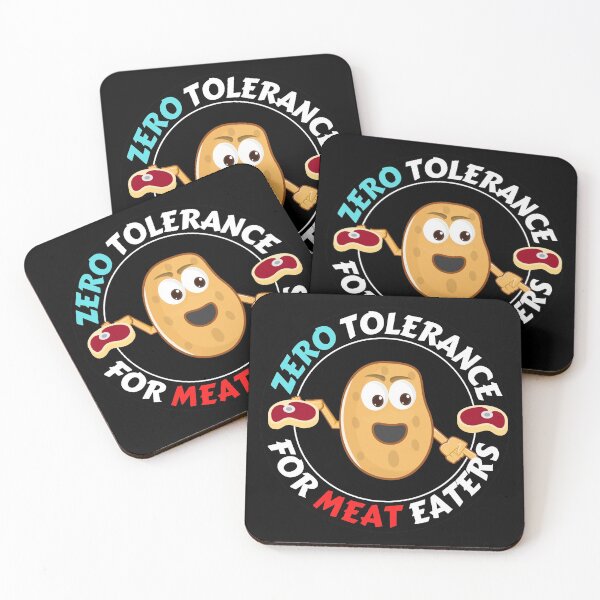Item preview, Zero Tolerance For Meat Eaters Vegan Life Vegetarian Food designed and sold by RGRamsey.