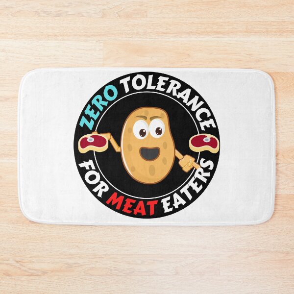 Item preview, Zero Tolerance For Meat Eaters Vegan Life Vegetarian Food designed and sold by RGRamsey.