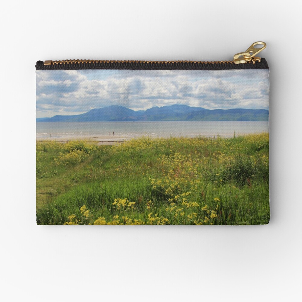 Arran from Scalpsie Bay, Bute Zipper Pouch