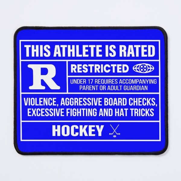 Item preview, This Athlete Rated R - Hockey designed and sold by scoutready.