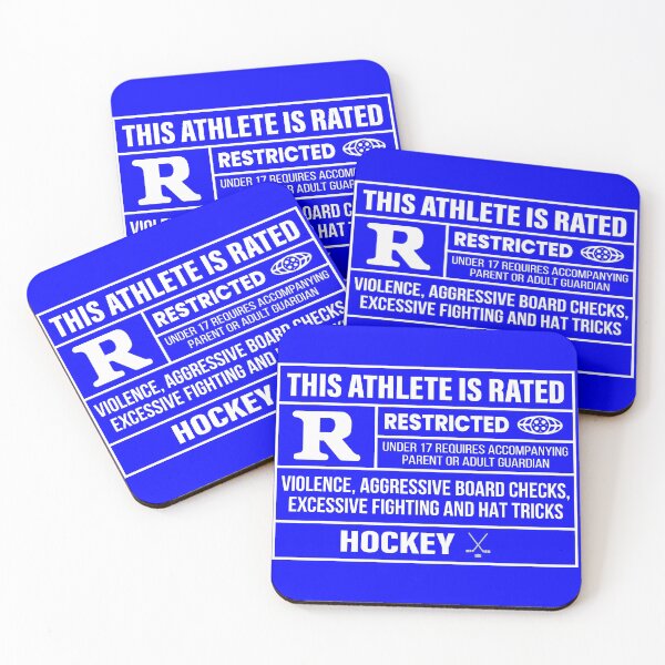 Item preview, This Athlete Rated R - Hockey designed and sold by scoutready.