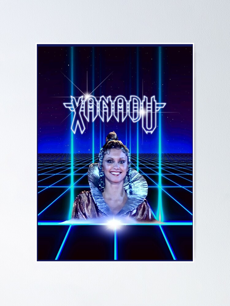 Olivia Newton John Xanadu 80s Shine Poster By Popretrodisco Redbubble